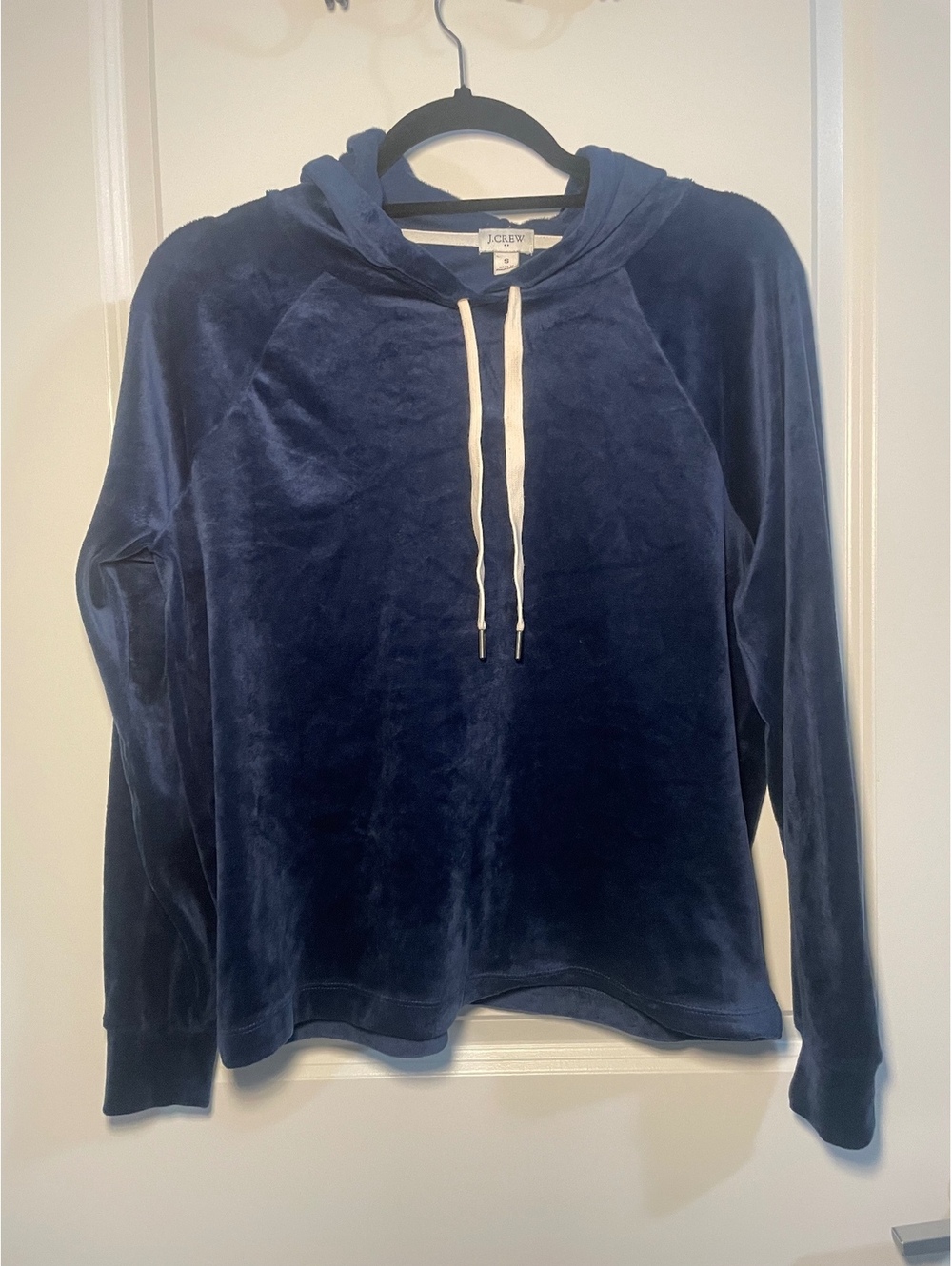 J.Crew Velvet Hoodie Women’s small